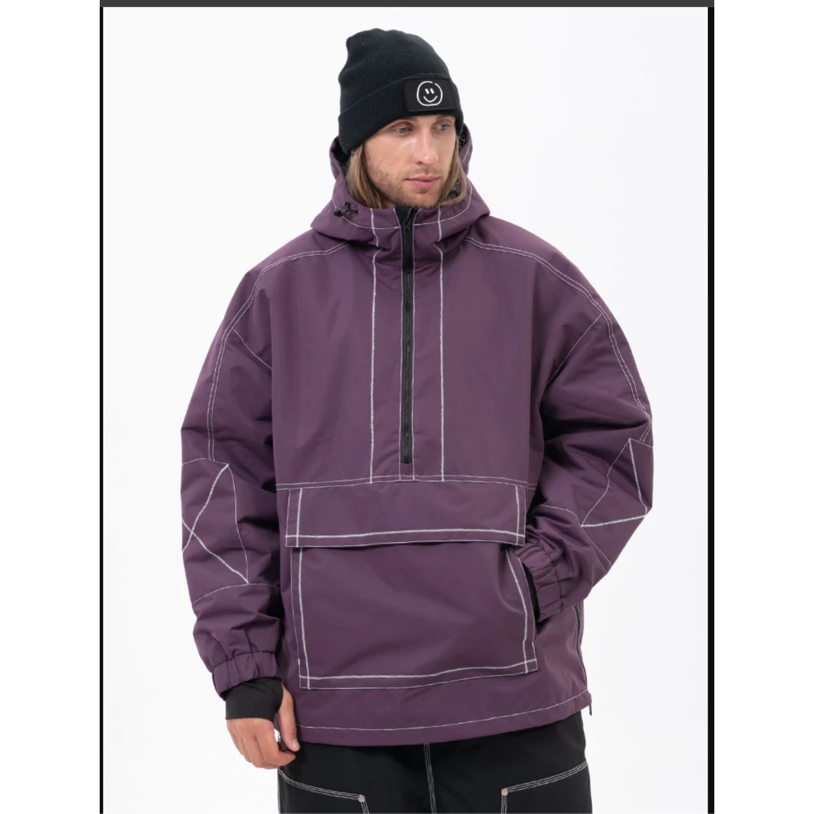 New Snowverb Mens All Season Mountain Vibe Streetstorm Pullover Snowboard Jacket — image 2 of 5